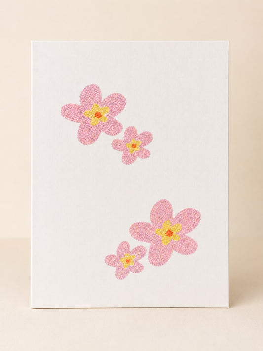 Pink Flowers DIY Bedazzle Kit