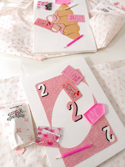 Pink Playing Card DIY Bedazzle Kit