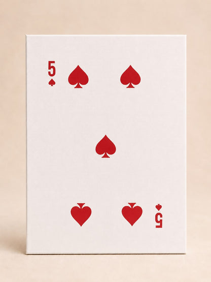 Red Five Playing Card DIY Bedazzle Kit