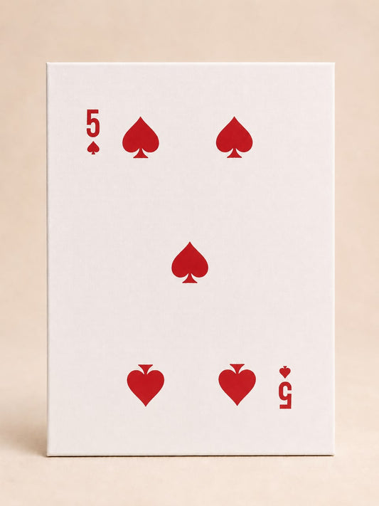 Red Five Playing Card DIY Bedazzle Kit