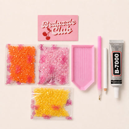 Pink Flowers DIY Bedazzle Kit