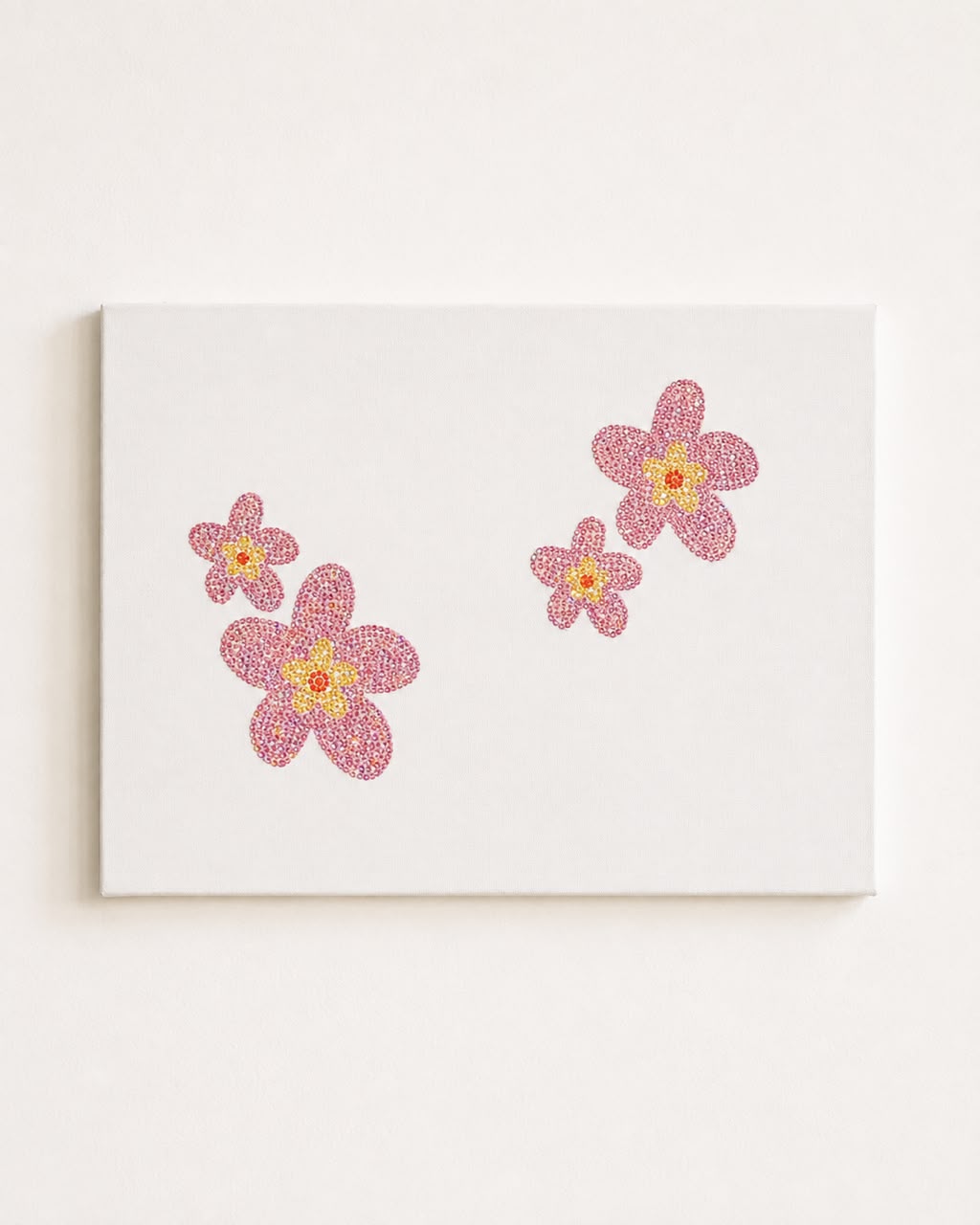 Pink Flowers DIY Bedazzle Kit