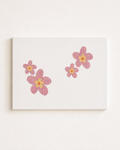 Pink Flowers DIY Bedazzle Kit