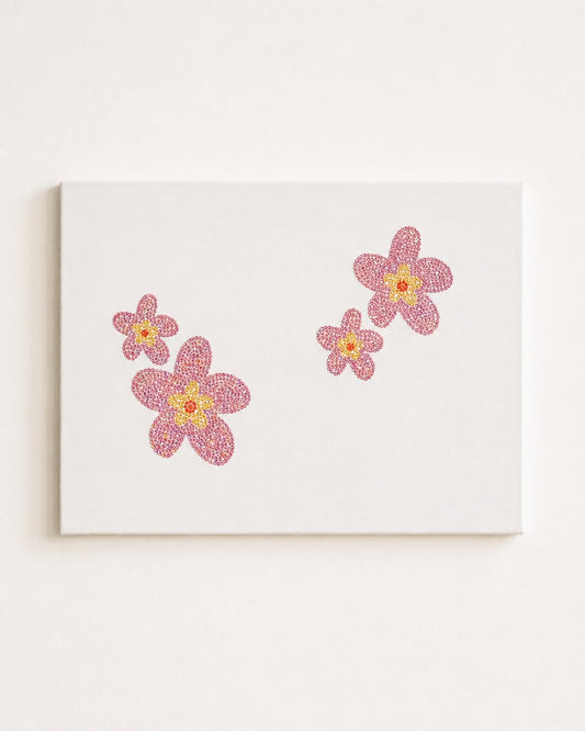 Pink Flowers DIY Bedazzle Kit