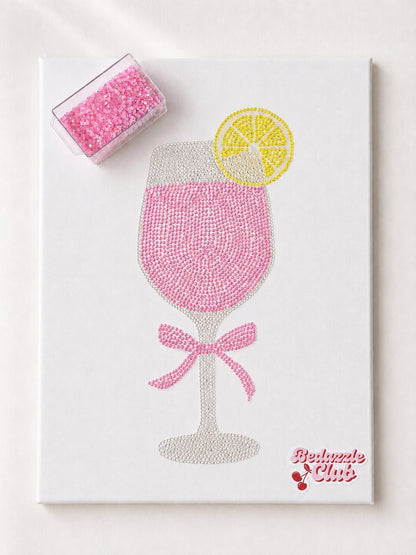 Pink Cocktail DIY Bedazzle Kit