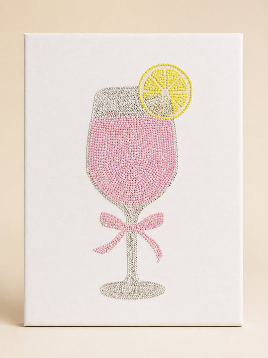 Pink Cocktail DIY Bedazzle Kit