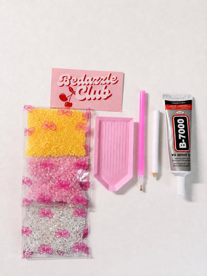 Pink Cocktail DIY Bedazzle Kit